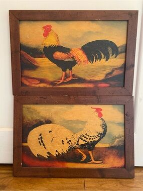 Rooster Paintings by Alexandra Churchill